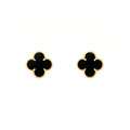 CELY EARRING - GOLD + BLACK