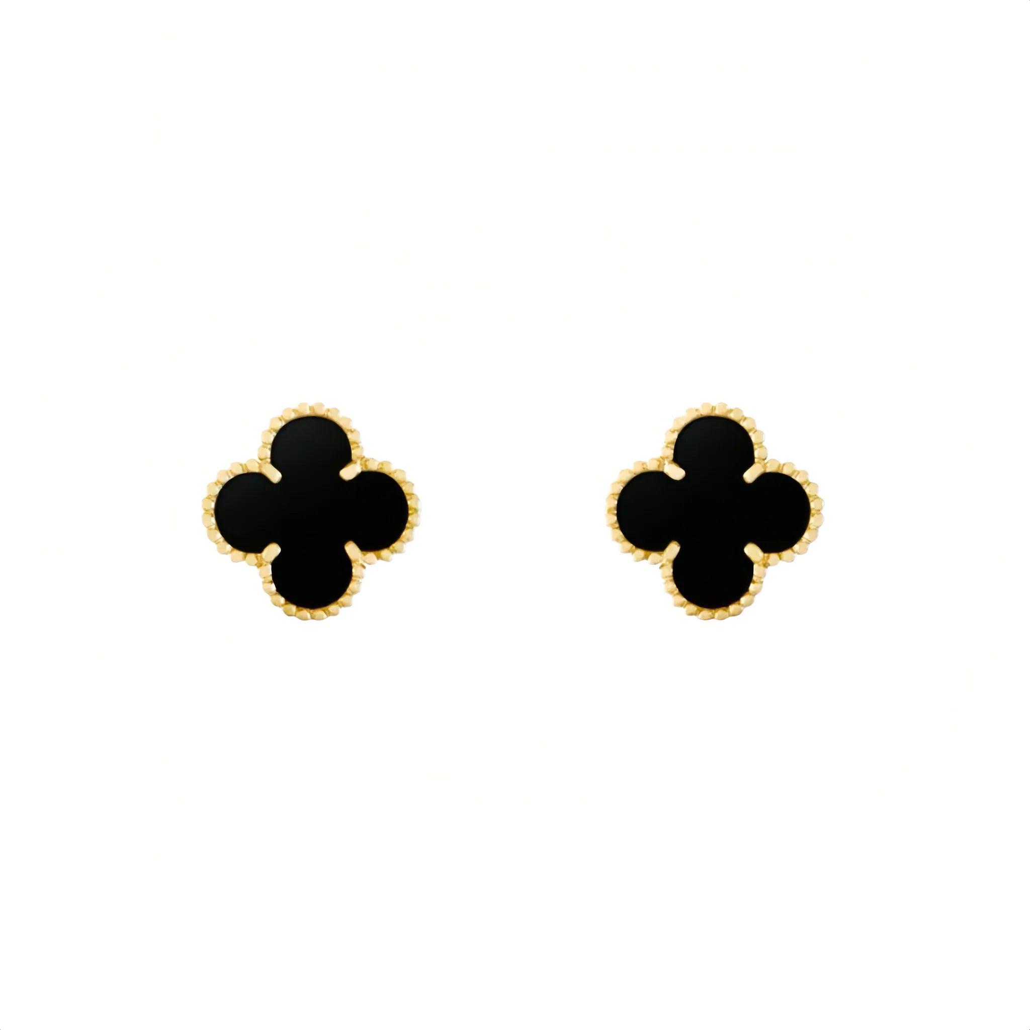 CELY EARRING - GOLD + BLACK
