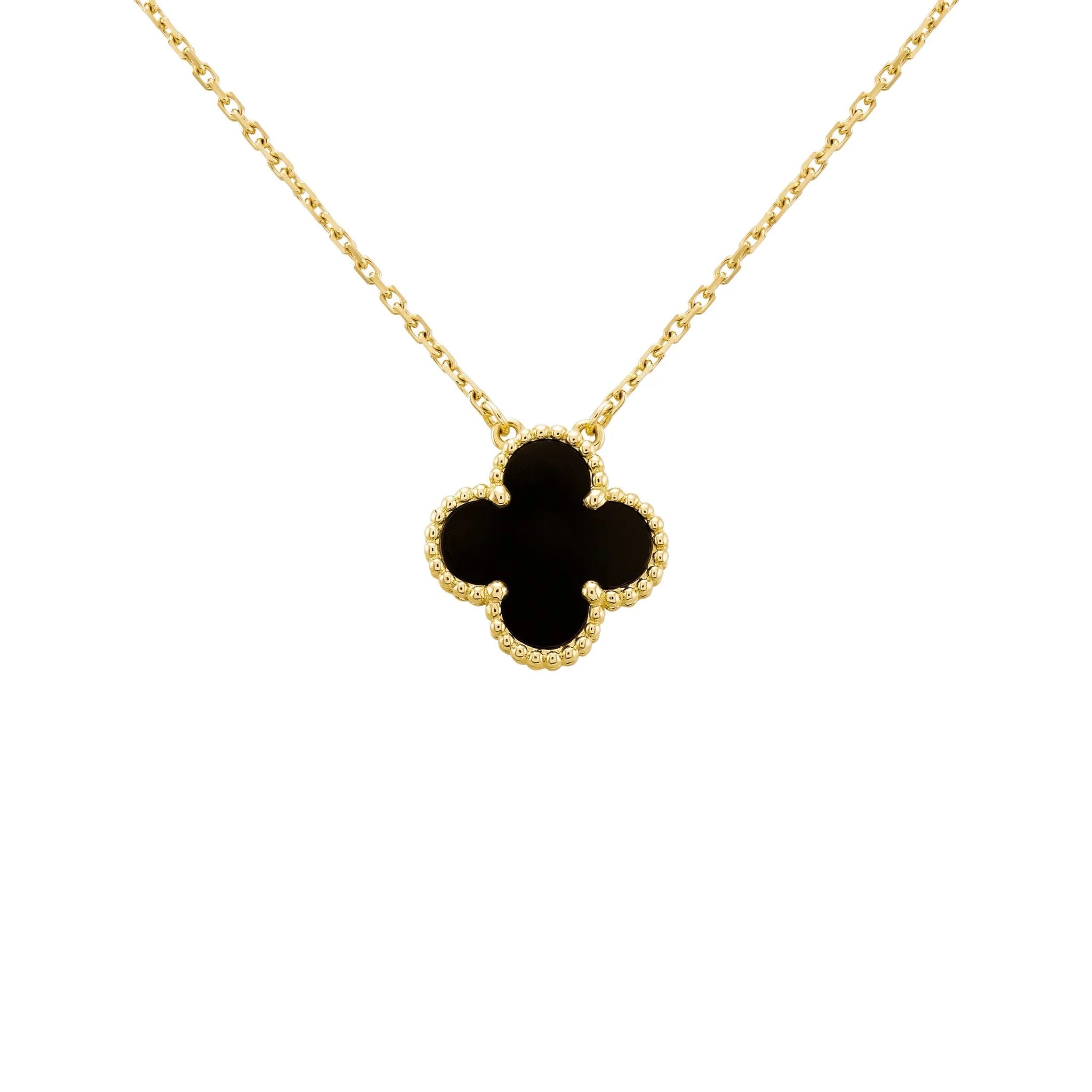 CELY NECKLACE - GOLD + BLACK