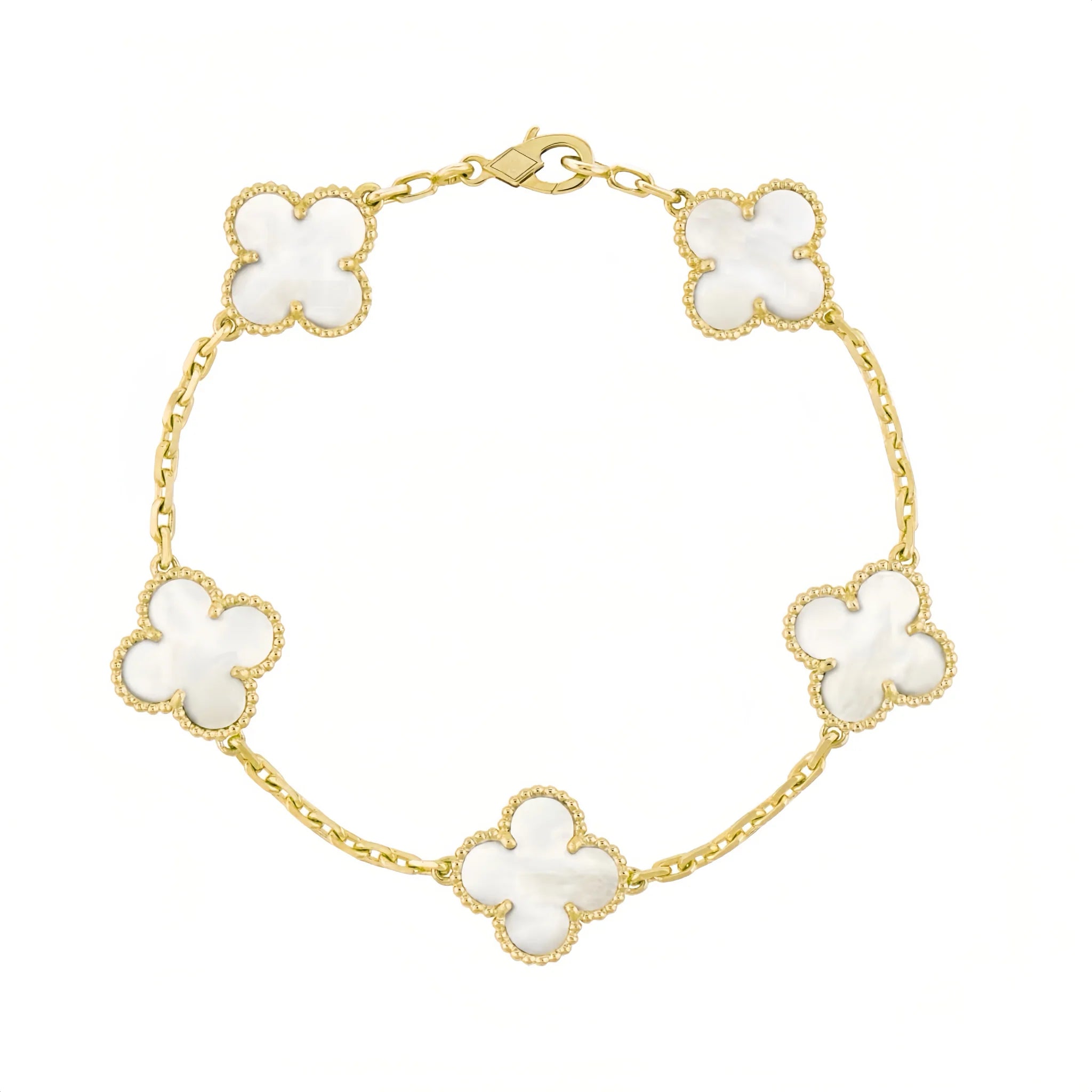 CELY BRACELET - GOLD + WHITE