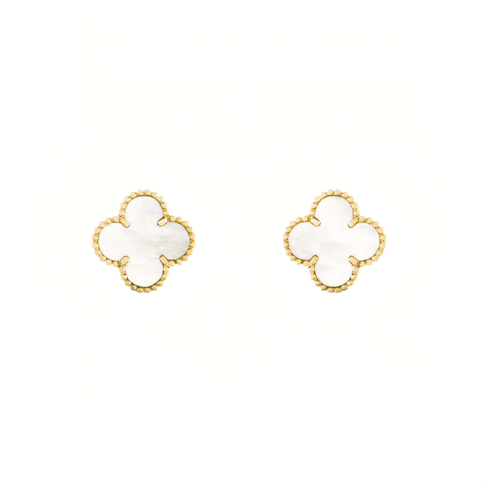 CELY EARRING - GOLD + WHITE